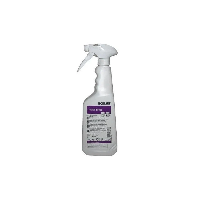 Disinfettante alcolico pronto all'uso per superfici alimentari Ecolab Sirafan Speed 750 ml DISPONIBILE IN 7 GIORNI LAVORATIVI