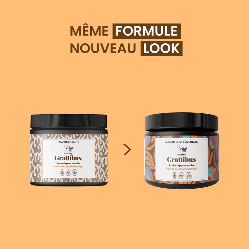 Grattibus : Aliment complémentaire confort cutané