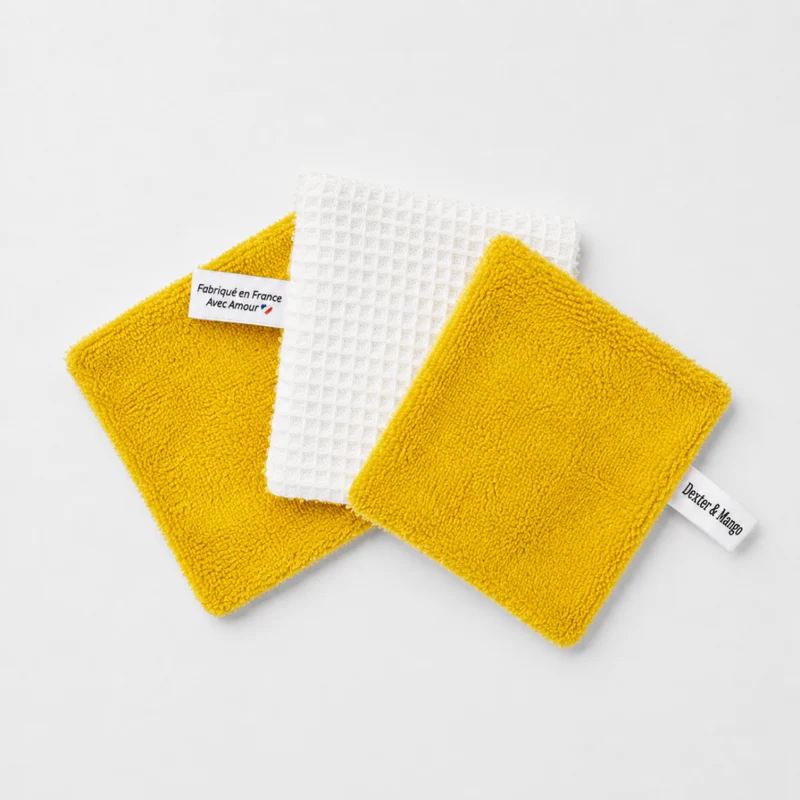 Lingettes lavables ocre