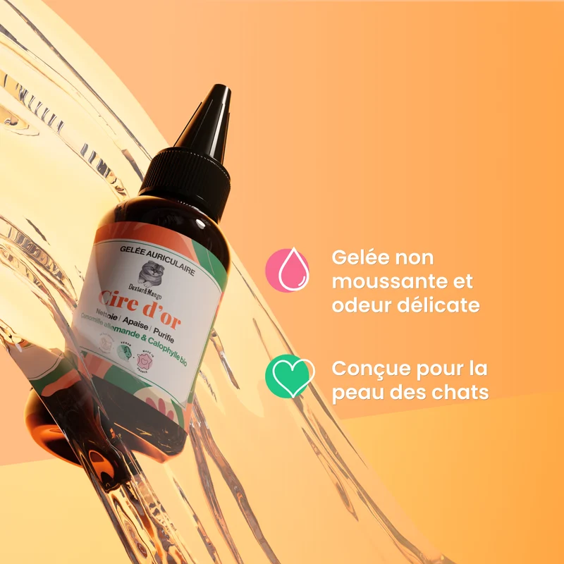 Cire d'or : Gelée auriculaire pour chat