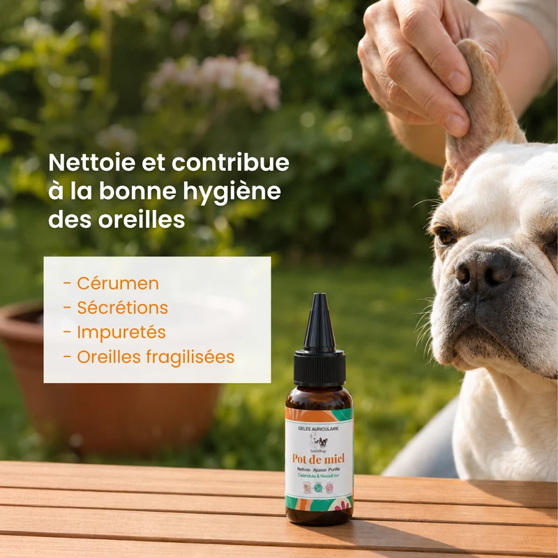 Pot de miel : Gelée auriculaire pour chien
