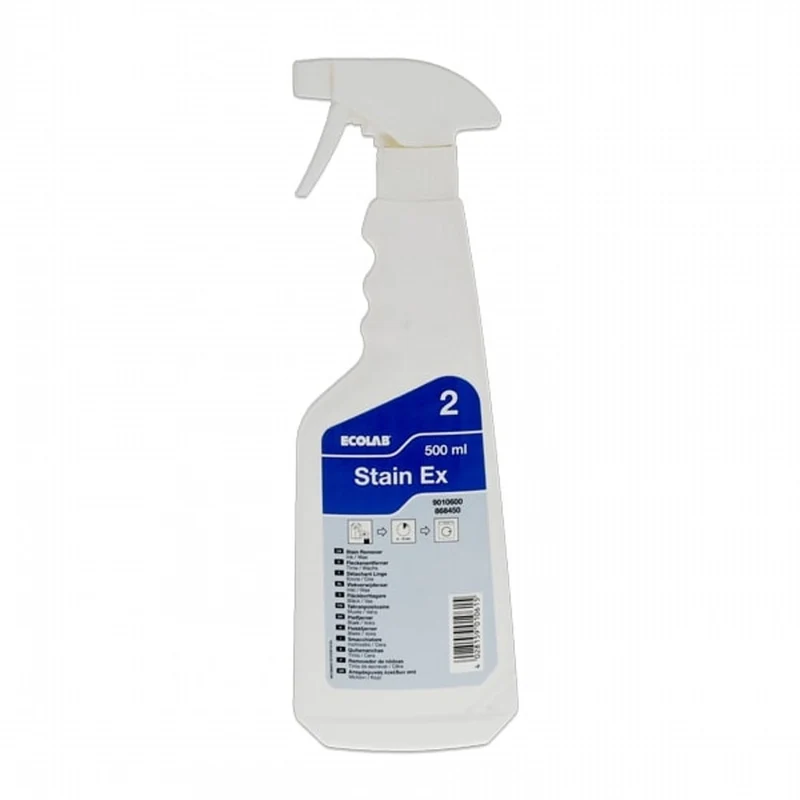 Smacchiatore per bucato per inchiostro e cera Ecolab Stain EX 2 4x500 ml DISPONIBILE IN 7 GIORNI LAVORATIVI