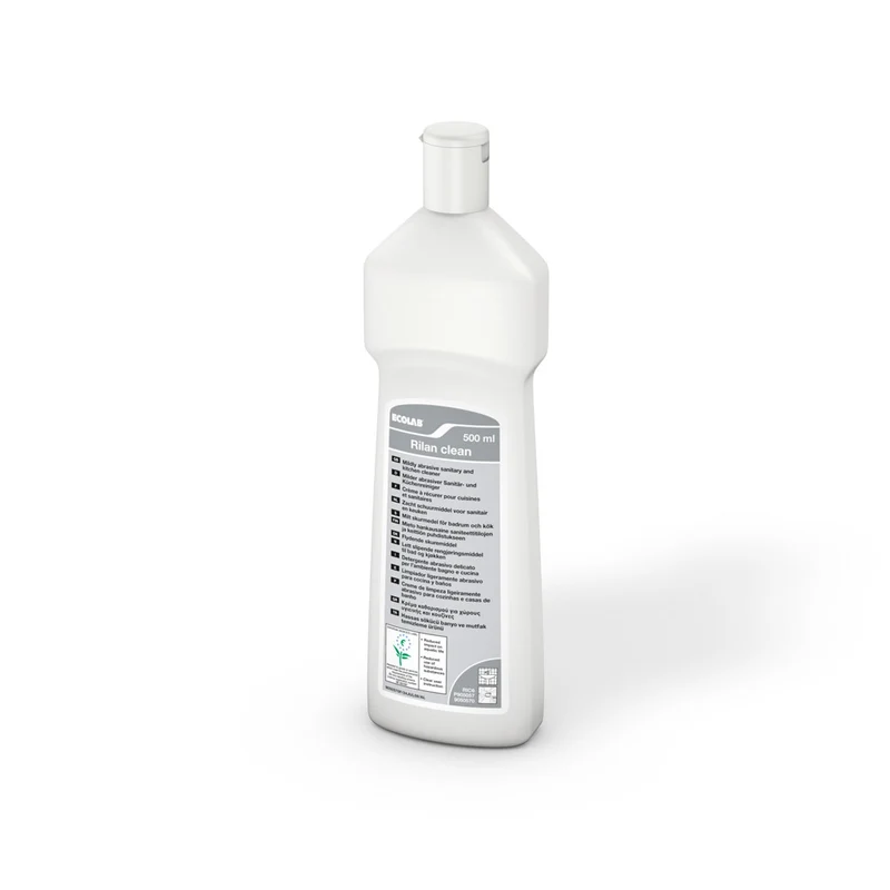 Detergente cremoso abrasivo Ecolabel per superfici dure Ecolab Rilan Clean 6x500 ml DISPONIBILE IN 7 GIORNI LAVORATIVI