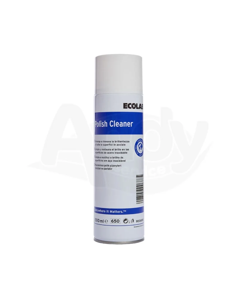 Detergente lucidante per acciaio inox e metalli Ecolab Polish Cleaner 12x500 ml DISPONIBILE IN 7 GIORNI LAVORATIVI