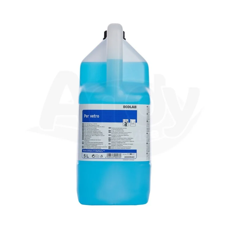 Detergente per vetri e superfici lavabili Ecolab Per Vetro 2x5 litri DISPONIBILE IN 7 GIORNI LAVORATIVI