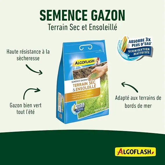 Algoflash Frön Semsol3 Gräs Medelhavs 3 Kg SEMSOL3