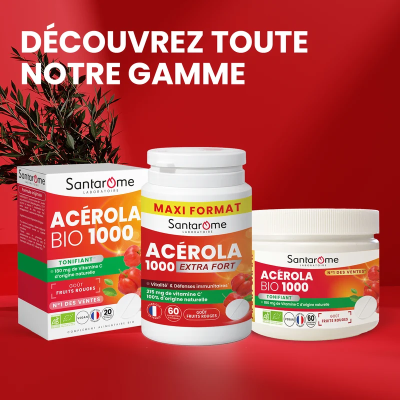 Acérola 1000 Extra Fort - 60 comprimés