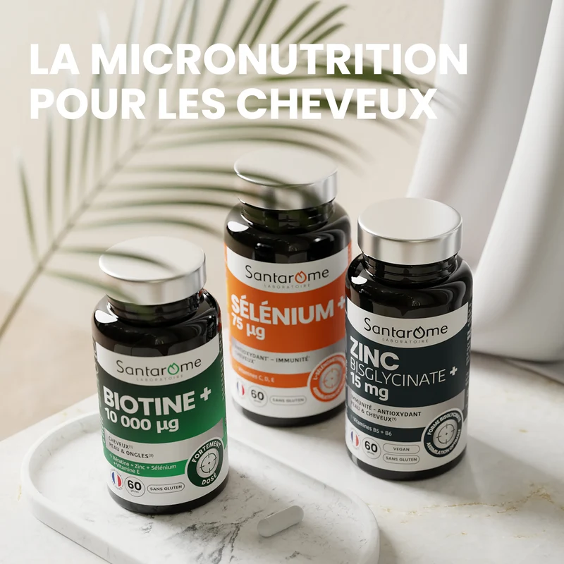 Biotine + 10 000 µg - 60 gélules