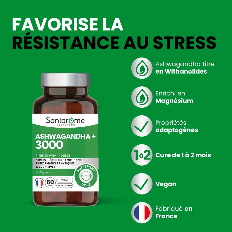 Ashwagandha + 3000 - 60 gélules