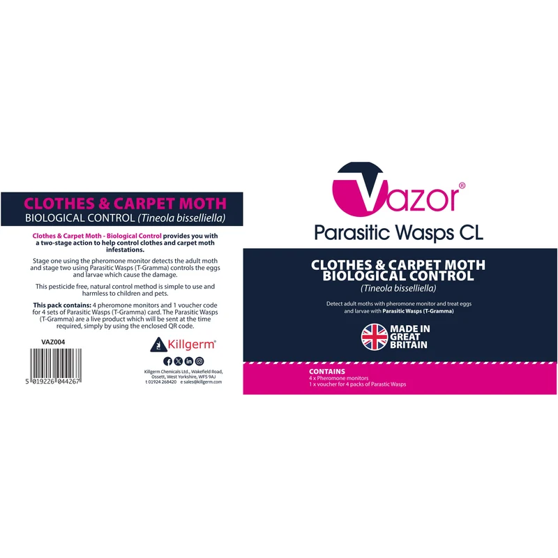 Clothes & Carpet Moth Biological Control