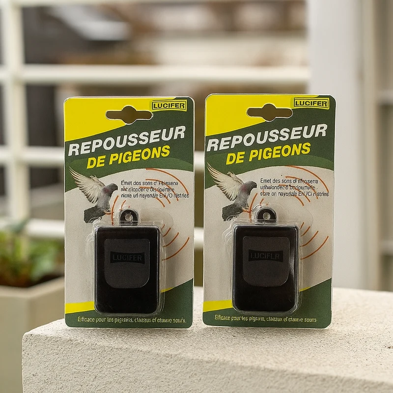 Lot de 2 Ultrasons Anti-Pigeons et Oiseaux : Solution Efficace et Écologique