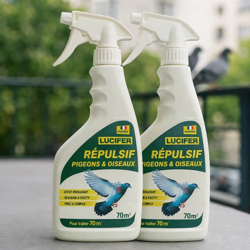 Lot de 2 Répulsifs Pigeons et Oiseaux : Solution Efficace et Naturelle