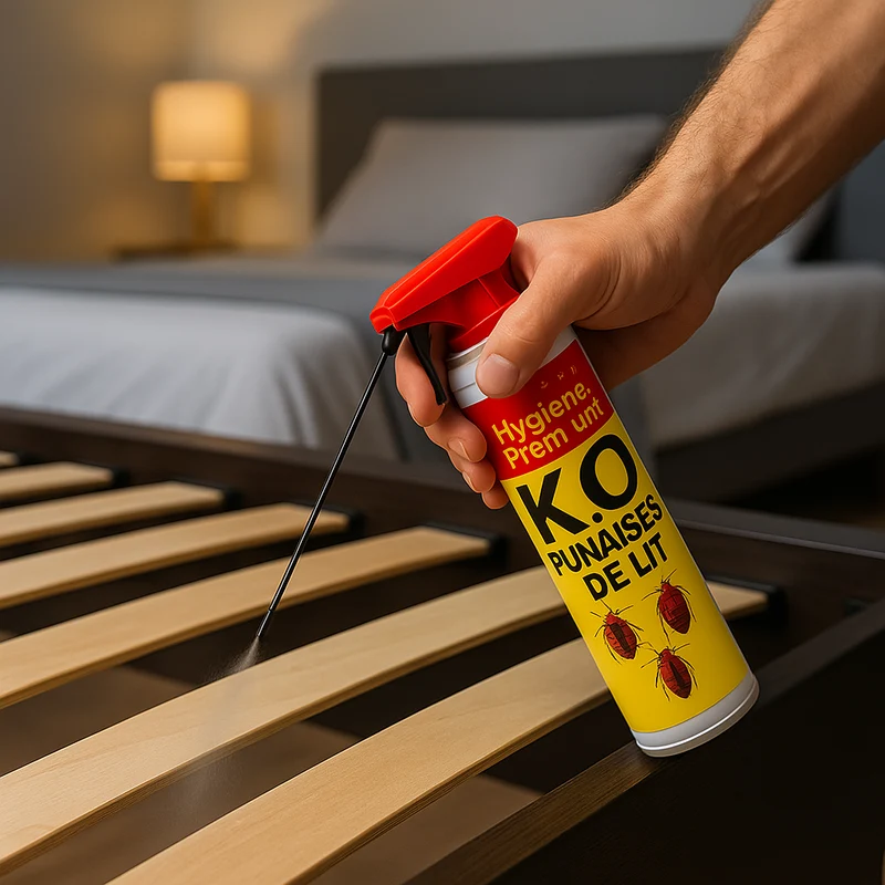 Lot de 2 KO Punaises de Lit - Éradication Rapide en 15 Secondes, Parfum Citronnelle - Traitement professionnel