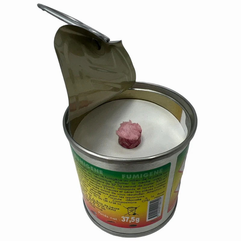 Lot de 2 Fumigènes à mèche Subito Insectes Volants et Rampants - Traitement Efficace contre tout type d’insectes nuisibles