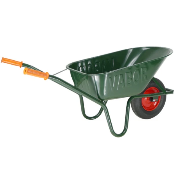 Vabor kruiwagen R801-0A - groen gelakt - 90 liter - 2 ply luchtband - stalen velg