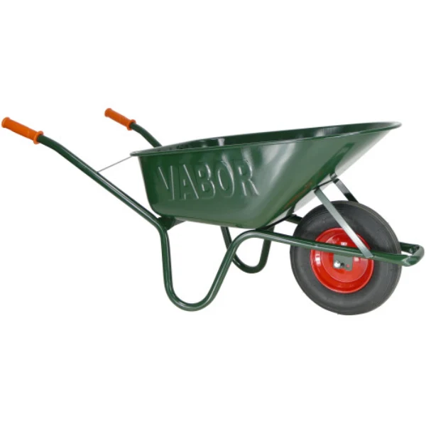 Vabor kruiwagen R801-0A - groen gelakt - 90 liter - 2 ply luchtband - stalen velg