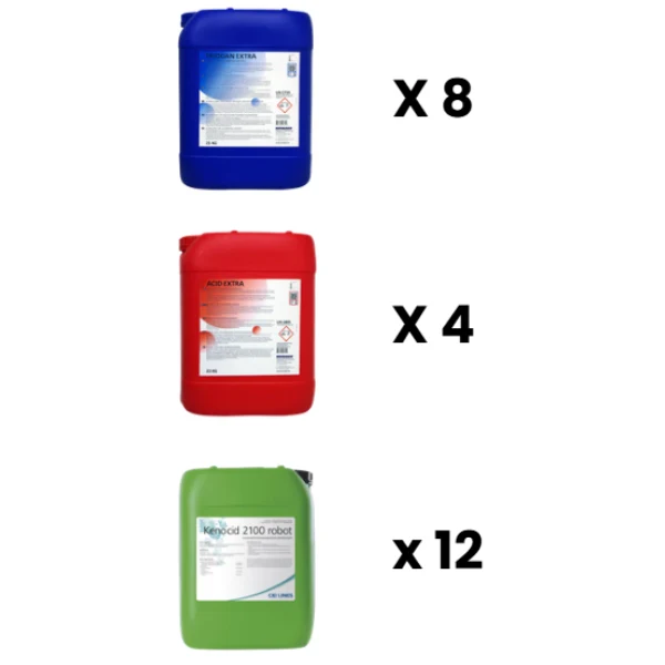 Reinigingspakket 12 - Cid Lines/Novadan - geschikt voor Lely melkrobot
