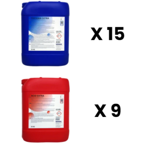 Reinigingspakket 7 - Novadan - geschikt voor Boumatic/SAC melkrobot