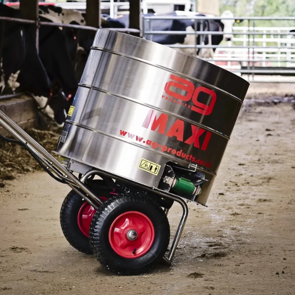 AG Maxi - elektrische zaagsel/vlaslemenstrooier - 215 liter