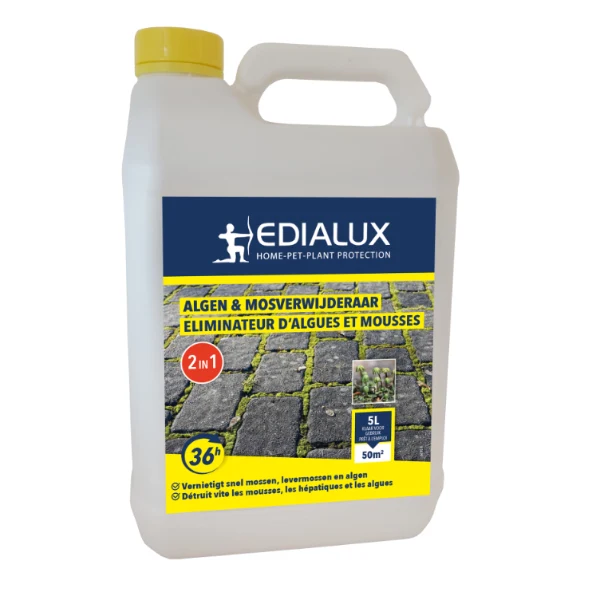 Edialux RTU - 2 in 1 - algen & mos verwijderaar - 5 l