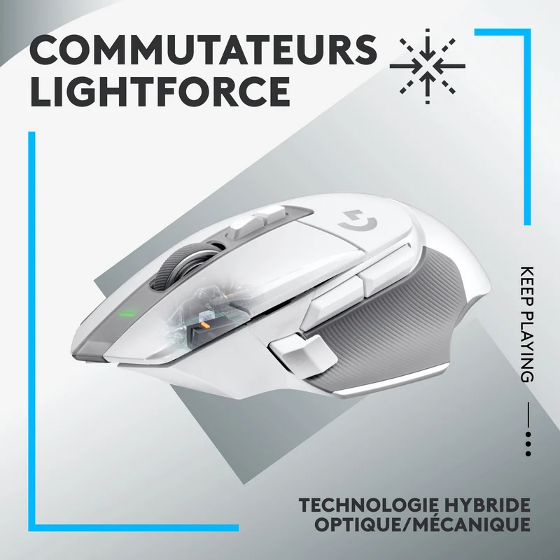 Logitech G G502X Lightspeed Blanc