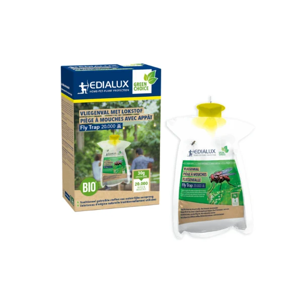 Edialux vliegenval/zak - 30 gr lokstof - 20000 vliegen