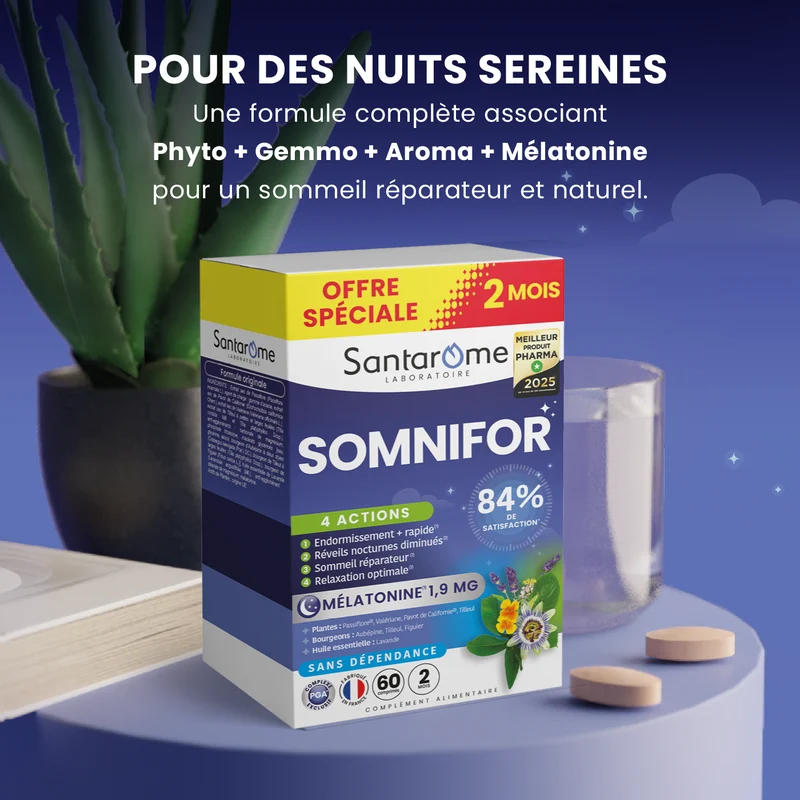 Somnifor 4 Actions - 60 comprimés sommeil