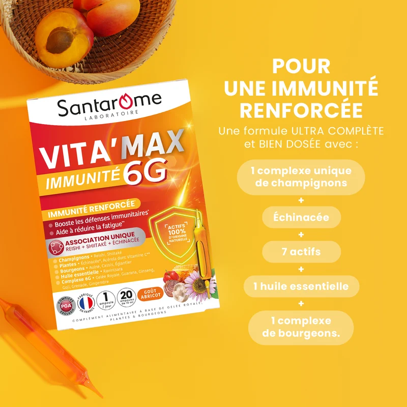 Vita'Max Immunité 6G - 20 ampoules