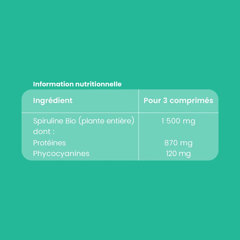 Spiruline Bio - 60 comprimés