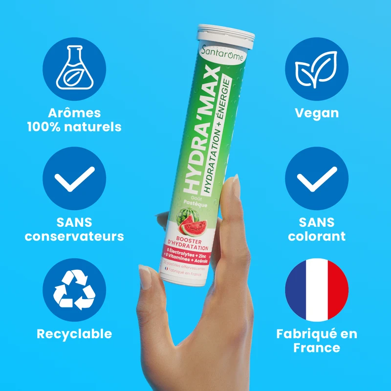 Pack découverte HYDRA'MAX 6 goûts - Pastilles Hydratation