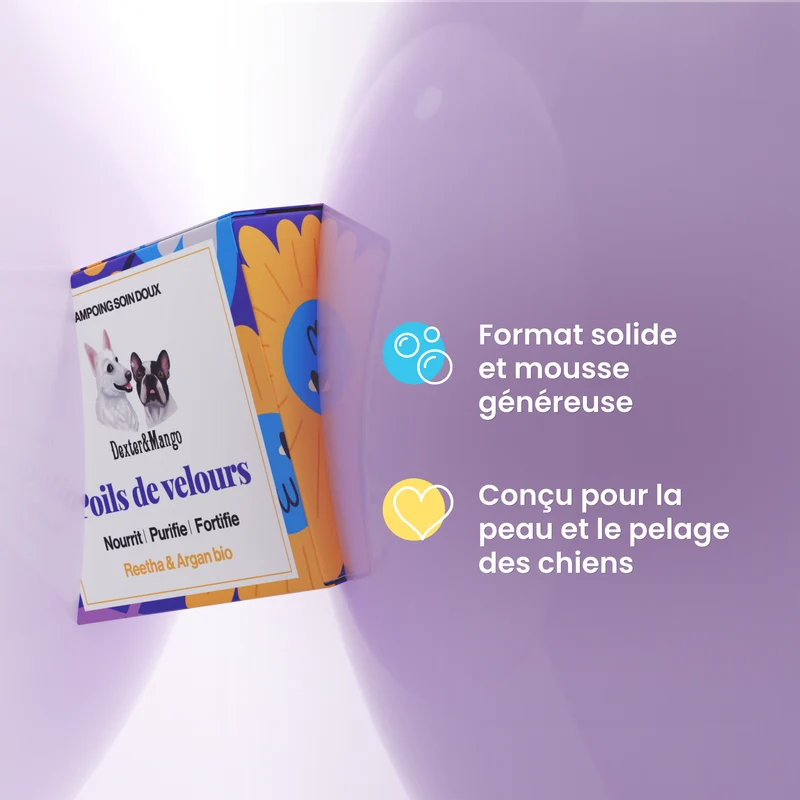 Shampoing Poils de velours solide : Soin doux