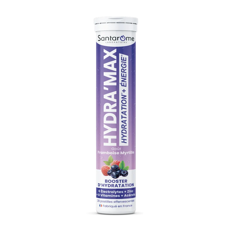 HYDRA'MAX Framboise Myrtille - 20 pastilles hydratation