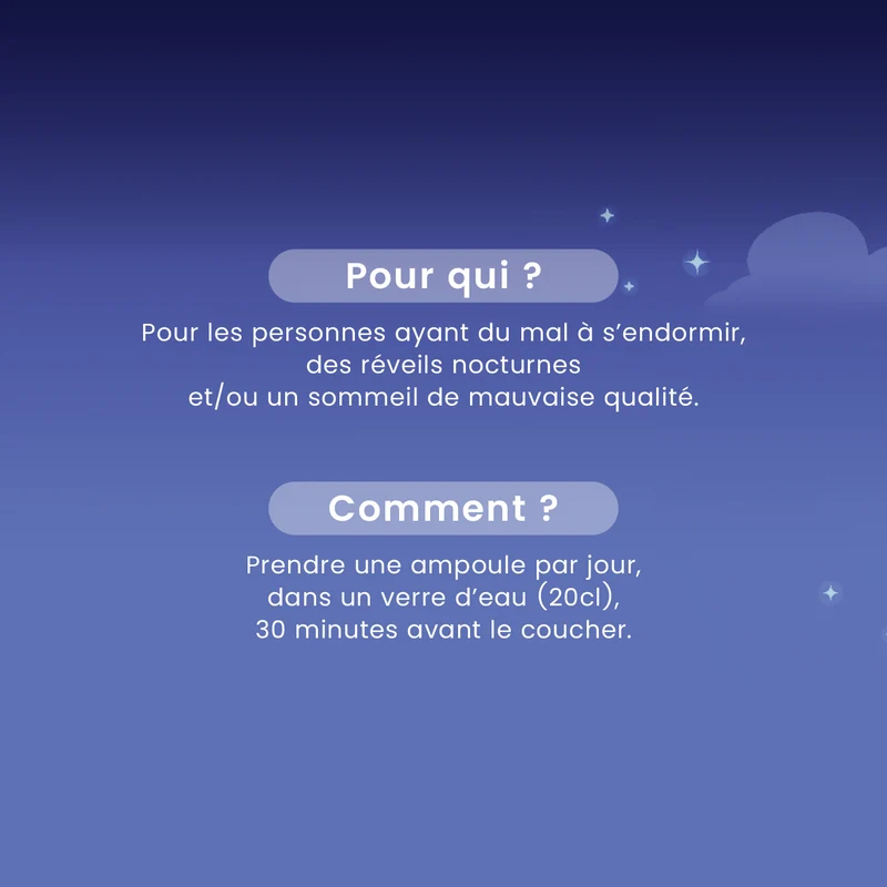 Somnifor 4 Actions - 20 ampoules Mélatonine
