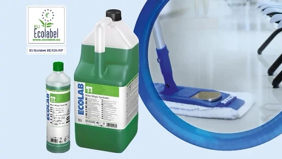 Detergente sinbiotico Ecolabel per pavimenti e superfici Ecolab MAXX Magic Synbiotic 2x5 litri DISPONIBILE IN 7 GIORNI LAVORATIVI
