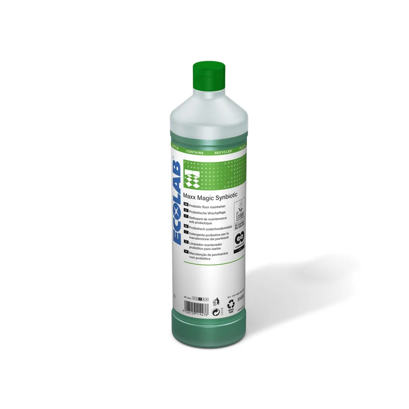 Detergente sinbiotico Ecolabel per pavimenti e superfici Ecolab MAXX Magic Synbiotic 1 litro DISPONIBILE IN 7 GIORNI LAVORATIVI