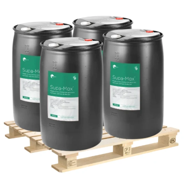 Palletdeal: 4 x Supa-Max - melkzuur/chloorhexidinespray - 200 liter