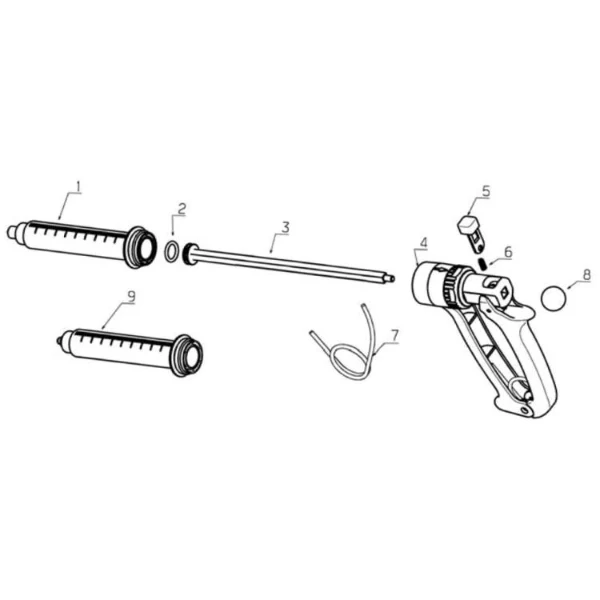 Dichting voor Roux Multi-Matic voor 50 ml spuit