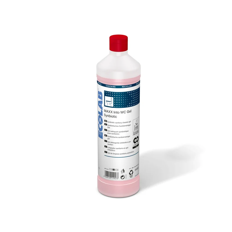 Detergente gel sinbiotico Ecolabel per WC Ecolab MAXX Into WC Gel Synbiotic 12x1 litro DISPONIBILE IN 7 GIORNI LAVORATIVI