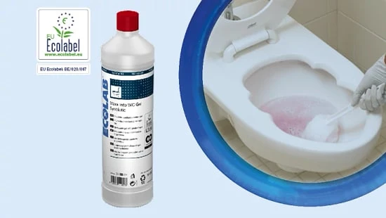Detergente gel sinbiotico Ecolabel per WC Ecolab MAXX Into WC Gel Synbiotic 1 litro DISPONIBILE IN 7 GIORNI LAVORATIVI