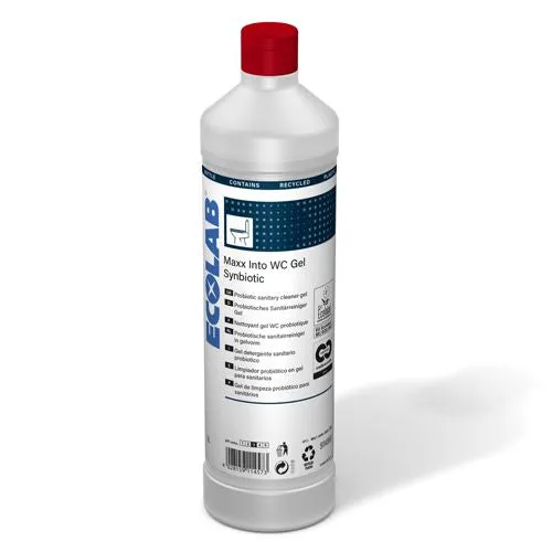 Detergente gel sinbiotico Ecolabel per WC Ecolab MAXX Into WC Gel Synbiotic 1 litro DISPONIBILE IN 7 GIORNI LAVORATIVI