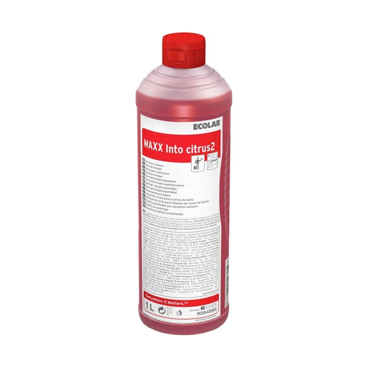 Detergente anticalcare per sanitari e bagno Ecolab MAXX Into Citrus2 1 litro DISPONIBILE IN 7 GIORNI LAVORATIVI