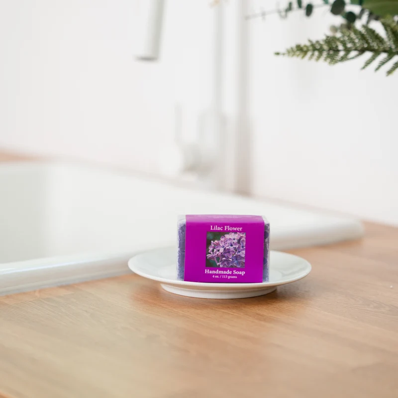 Lilac Handmade Soap Bar | Traditional Cold Process Botanical Soap