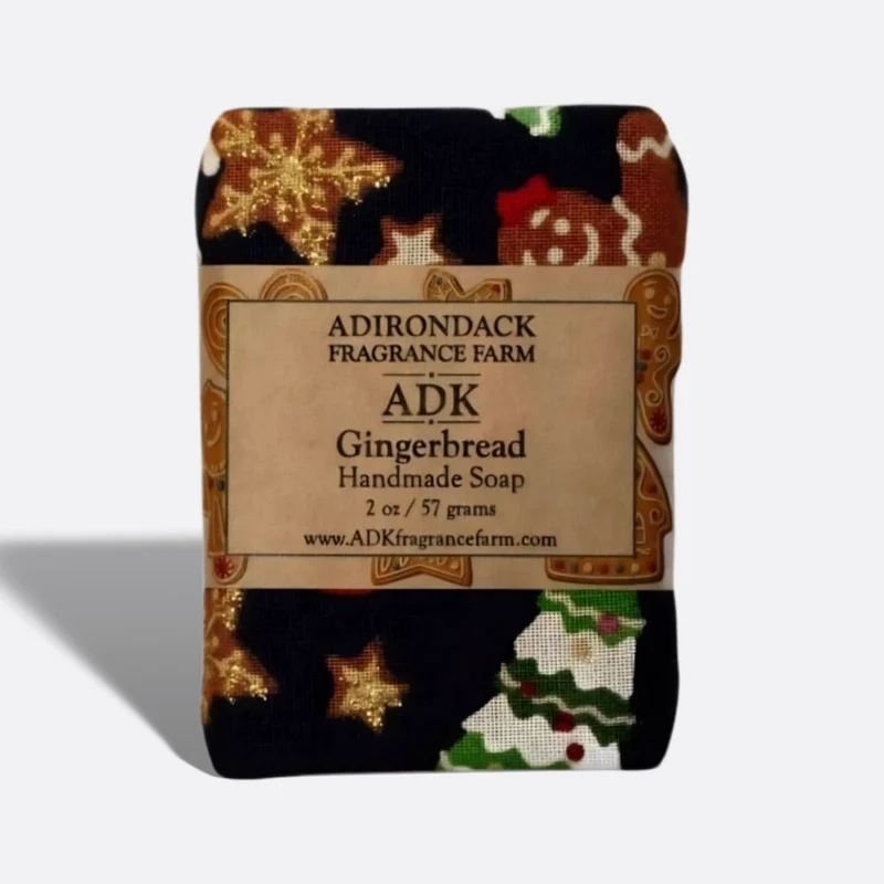 Gingerbread Cloth Wrapped Soap Bar 2oz
