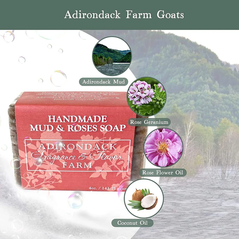 Eco Mud & Rose Soap Bar – 16oz