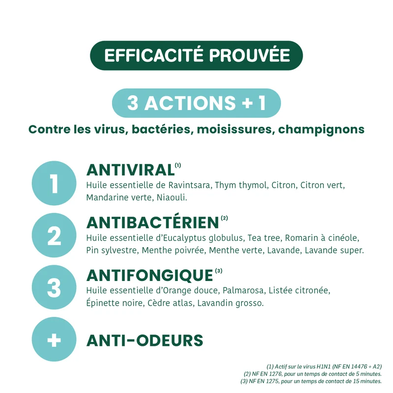 Spray Assainissant aux huiles essentielles Bio - 100 ml