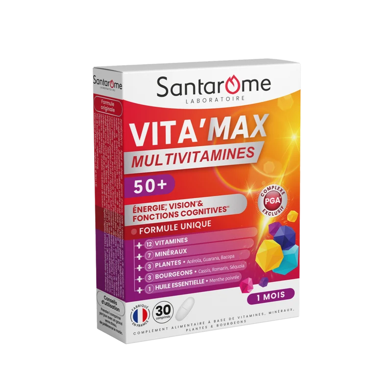 Multivitamines Vita'Max Sénior - 30 comprimés