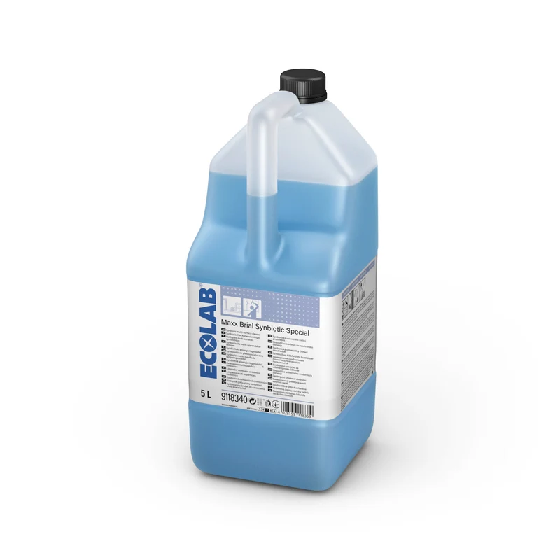Detergente sinbiotico per superfici e vetri Ecolab MAXX Brial Synbiotic Special 2x5 litri DISPONIBILE IN 7 GIORNI LAVORATIVI