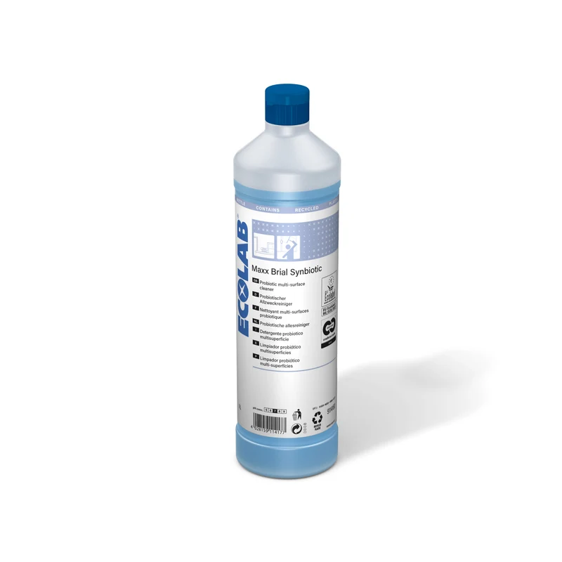 Detergente sinbiotico Ecolabel per superfici e vetri Ecolab MAXX Brial Synbiotic 1 litro DISPONIBILE IN 7 GIORNI LAVORATIVI