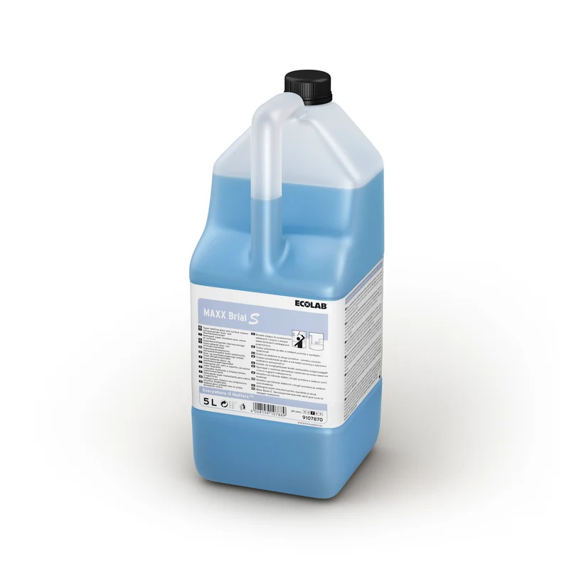 Detergente neutro universale Ecolabel per superfici e vetri Ecolab MAXX Brial S 2x5 litri DISPONIBILE IN 7 GIORNI LAVORATIVI