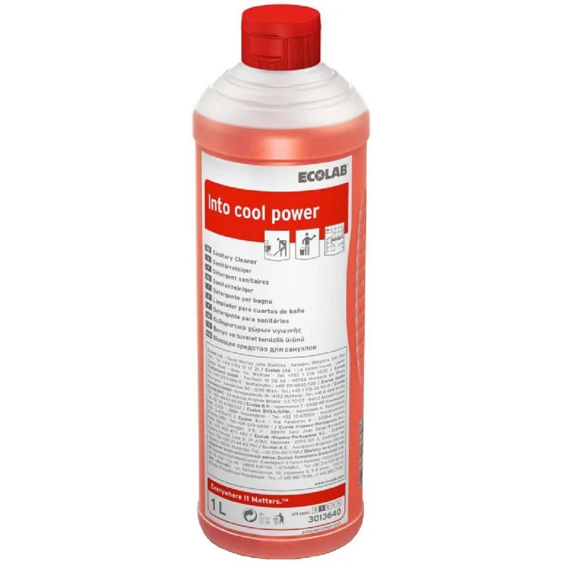 Detergente anticalcare per sanitari e superfici Ecolab Into Cool Power 1 litro DISPONIBILE IN 7 GIORNI LAVORATIVI